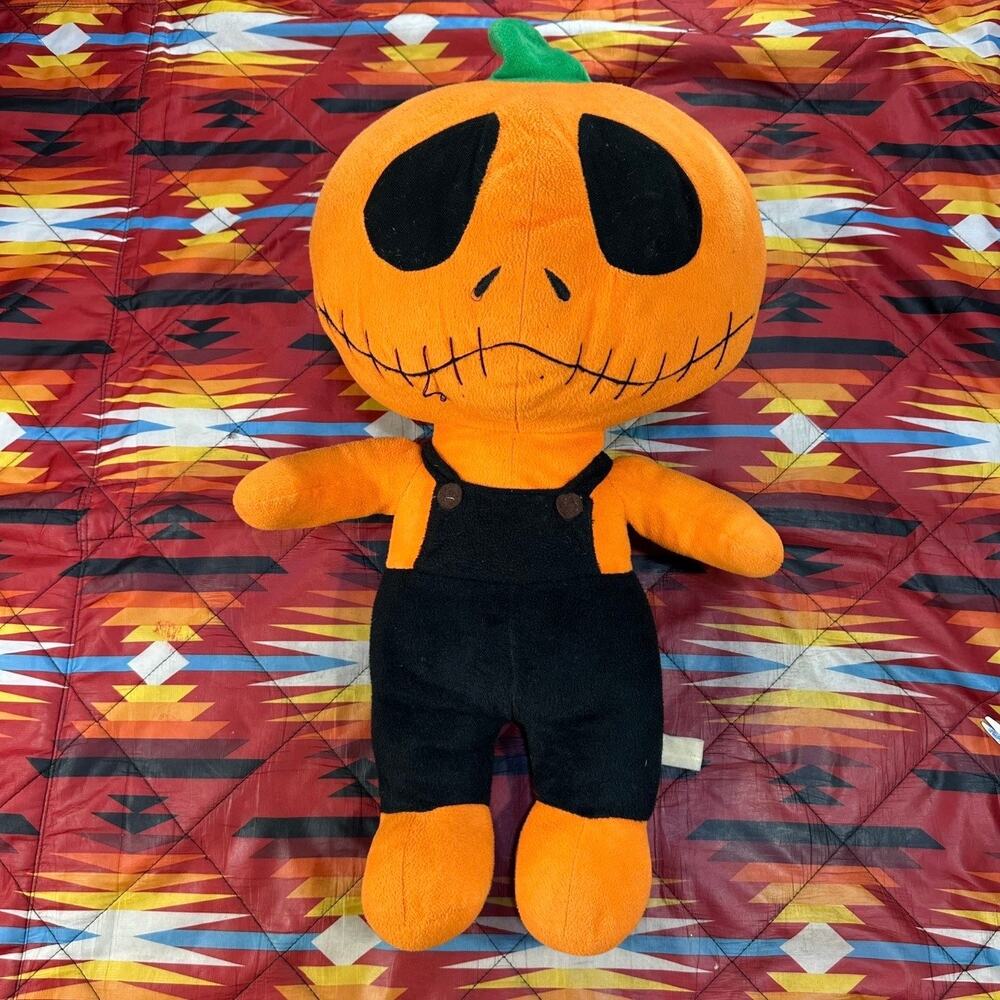 Jack Skellington Pumpkin Head Halloween Jack-o’-lantern Plush Toy KTW 23”